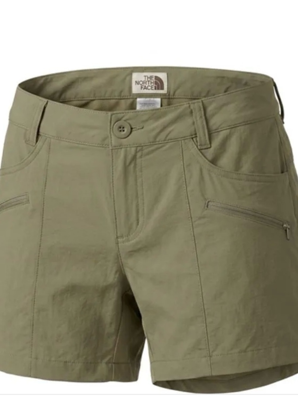 The North Face Women's Olive Green Active Shorts size 4